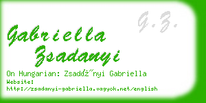 gabriella zsadanyi business card